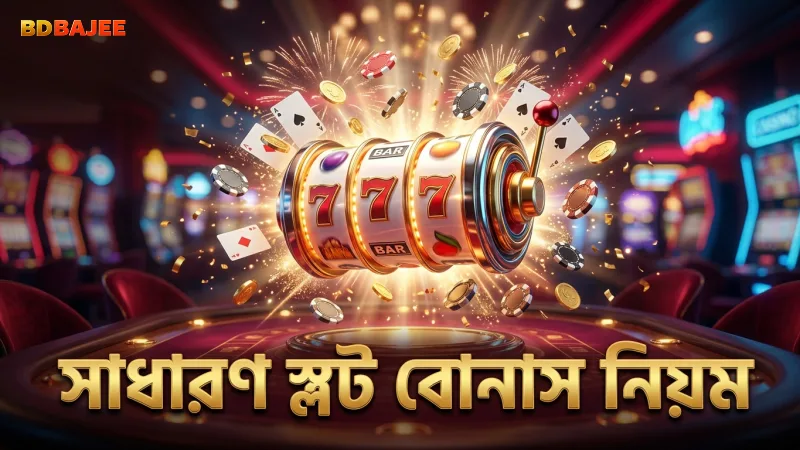 সাধারণ স্লট গেমে বোনাস পাওয়ার নিয়ম সহজ ও পরিষ্কার।